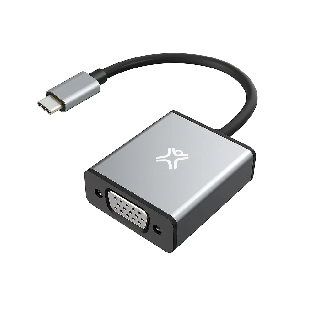 XtremeMac Type-C To VGA Adapter - Gray XtremeMac Type-C To VGA Adapter - Gray